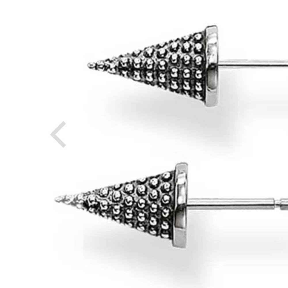Thomas Sabo spike earrings oxadized silver